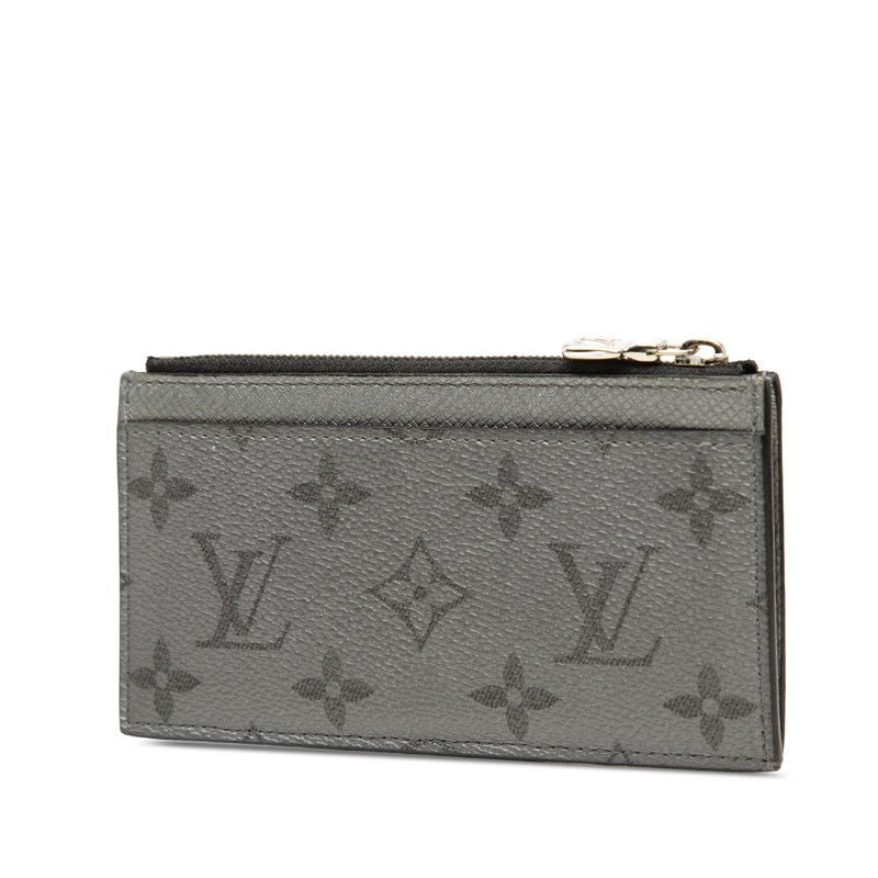 Louis Vuitton Monogram Taigarama Coin Card Holder Fragment Case Gray — view 2
