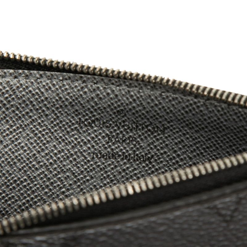 Louis Vuitton Monogram Taigarama Coin Card Holder Fragment Case Gray — view 6