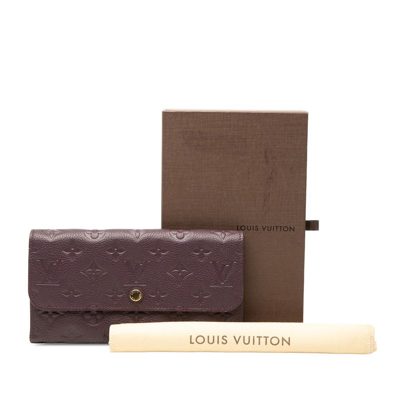 Louis Vuitton Monogram Empreinte Portefeuille Virtuose Trifold Wallet Purple — view 8