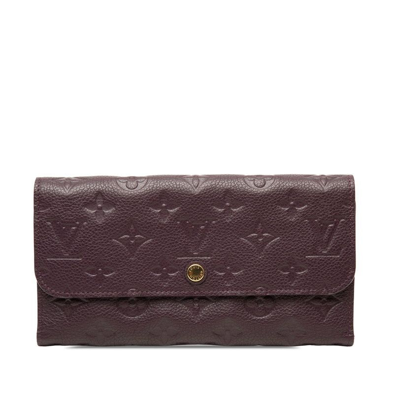 Louis Vuitton Monogram Empreinte Portefeuille Virtuose Trifold Wallet Purple