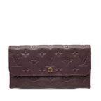Louis Vuitton Monogram Empreinte Portefeuille Virtuose Trifold Wallet Purple