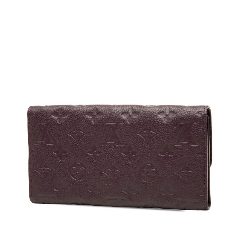 Louis Vuitton Monogram Empreinte Portefeuille Virtuose Trifold Wallet Purple — view 2