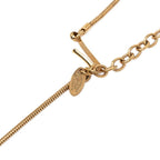 Chanel CC Logo Ball Chain Necklace Gold Black Plated Faux Pearl Plastic — view 5