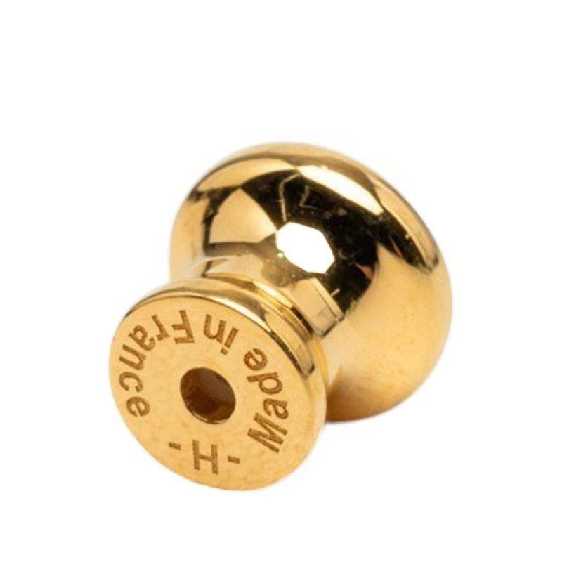 Hermes Pop Mini Stud Earrings Pink Gold Plated — view 4