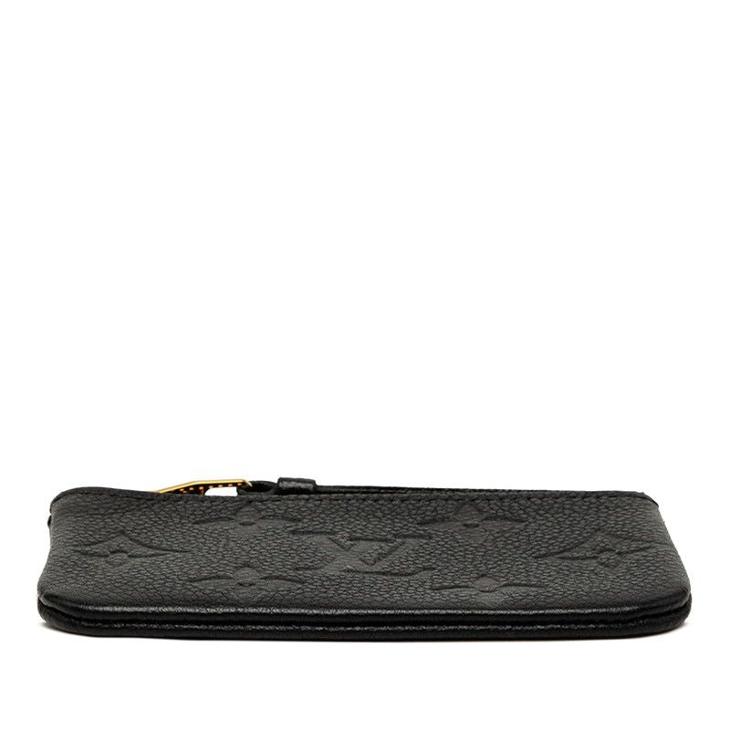 Louis Vuitton Monogram Empreinte Pochette Cles Coin Purse M Noir Black Leather — view 3