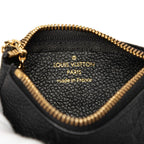 Louis Vuitton Monogram Empreinte Pochette Cles Coin Purse M Noir Black Leather — view 7