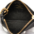 Louis Vuitton Monogram Empreinte Pochette Cles Coin Purse M Noir Black Leather — view 5