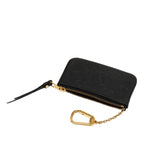 Louis Vuitton Monogram Empreinte Pochette Cles Coin Purse M Noir Black Leather — view 4