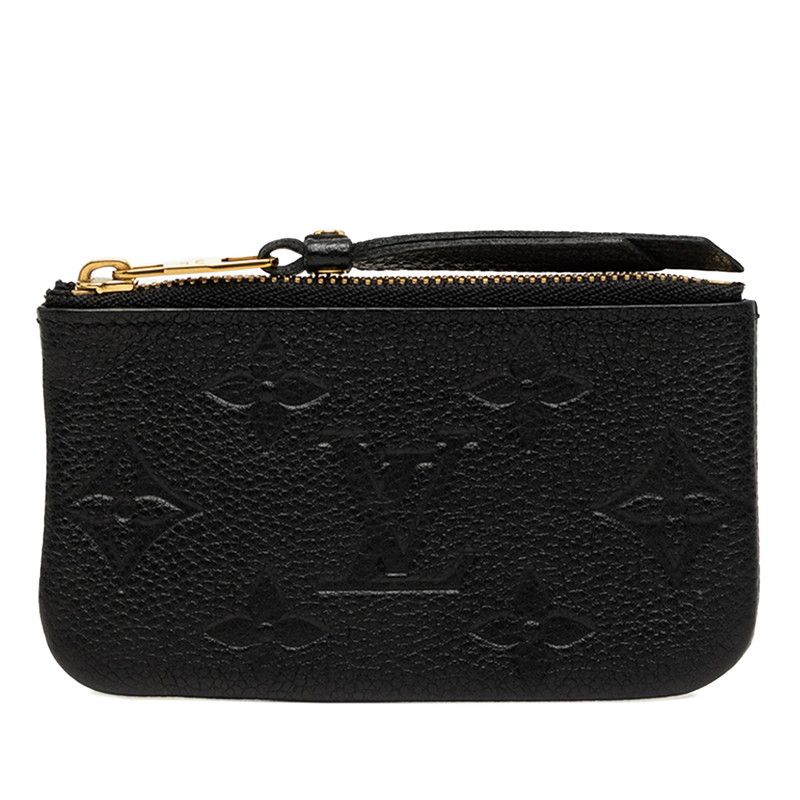 Louis Vuitton Monogram Empreinte Pochette Cles Coin Purse M Noir Black Leather