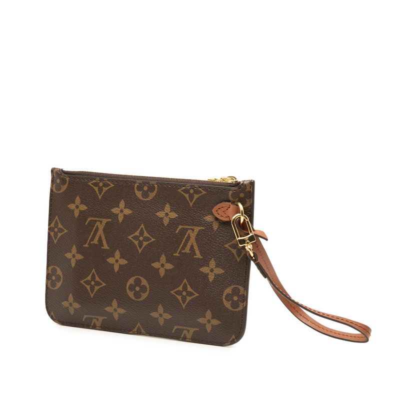 Louis Vuitton Loop Hobo Pouch Clutch Brown Leather — view 2