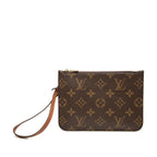 Louis Vuitton Loop Hobo Pouch Clutch Brown Leather