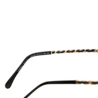 Chanel CC Logo Sunglasses Eyewear Black Gold Acetate Plating — view 5