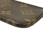 Louis Vuitton Monogram Pochette Cles Key Ring Coin Purse Brown — view 6