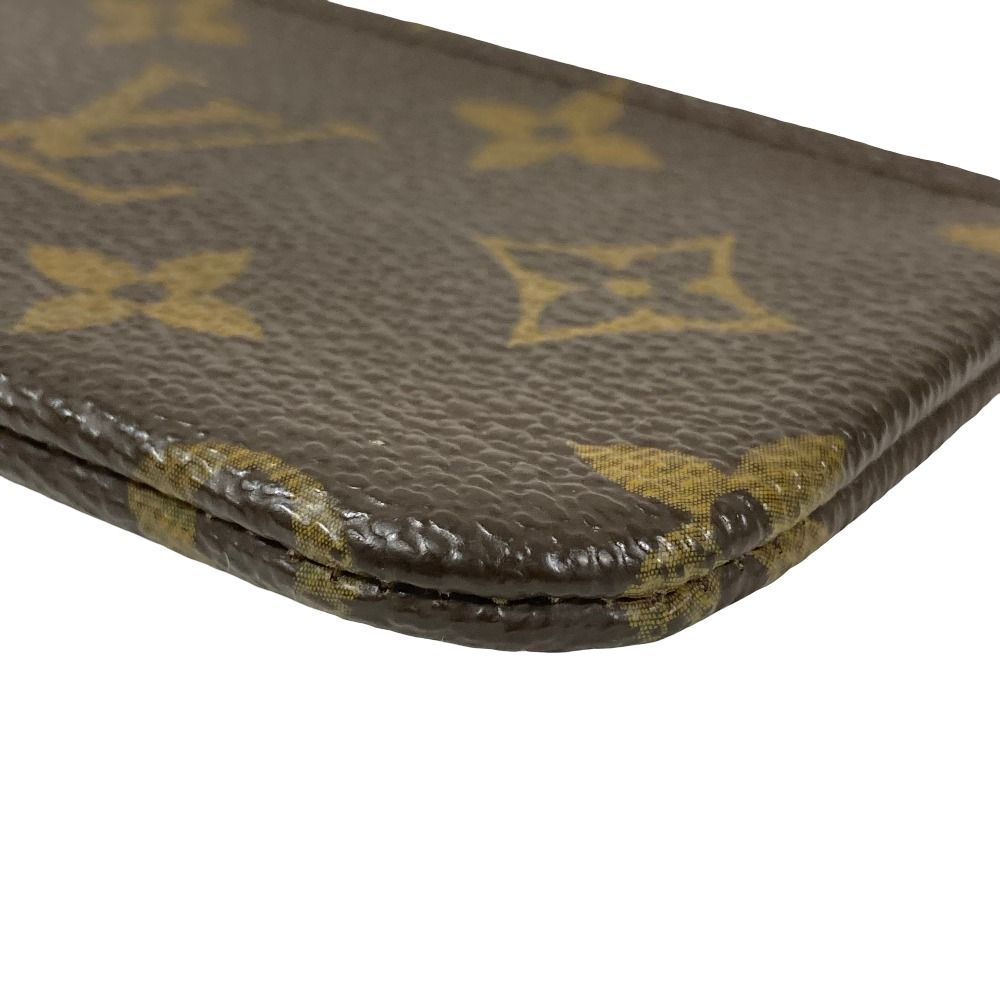 Louis Vuitton Monogram Pochette Cles Key Ring Coin Purse Brown — view 6