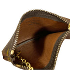 Louis Vuitton Monogram Pochette Cles Key Ring Coin Purse Brown — view 5