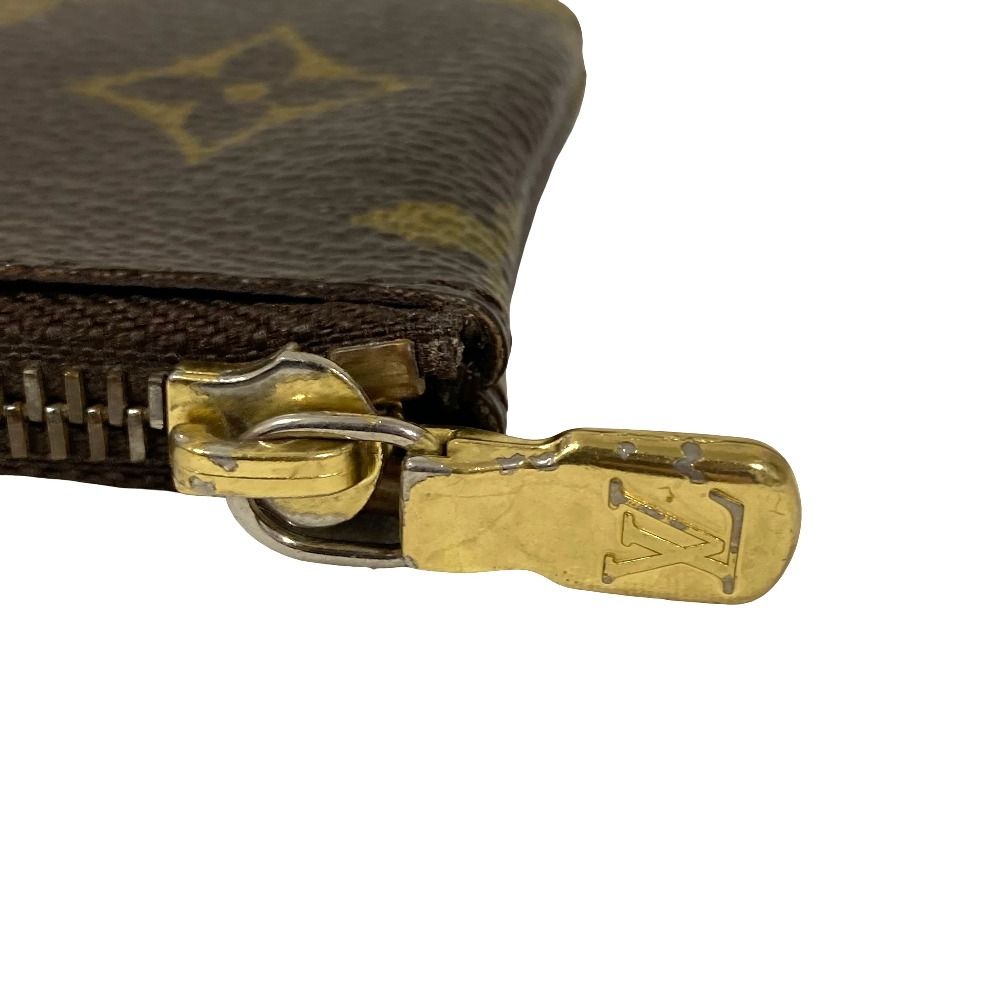 Louis Vuitton Monogram Pochette Cles Key Ring Coin Purse Brown — view 7