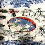 Hermes Pleated Carre 90 Neige D'antan Last Year's Snow Scarf Blue — view 2