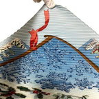 Hermes Pleated Carre 90 Neige D'antan Last Year's Snow Scarf Blue — view 5