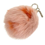 Fendi Pom Fur Charm Pink Keychain