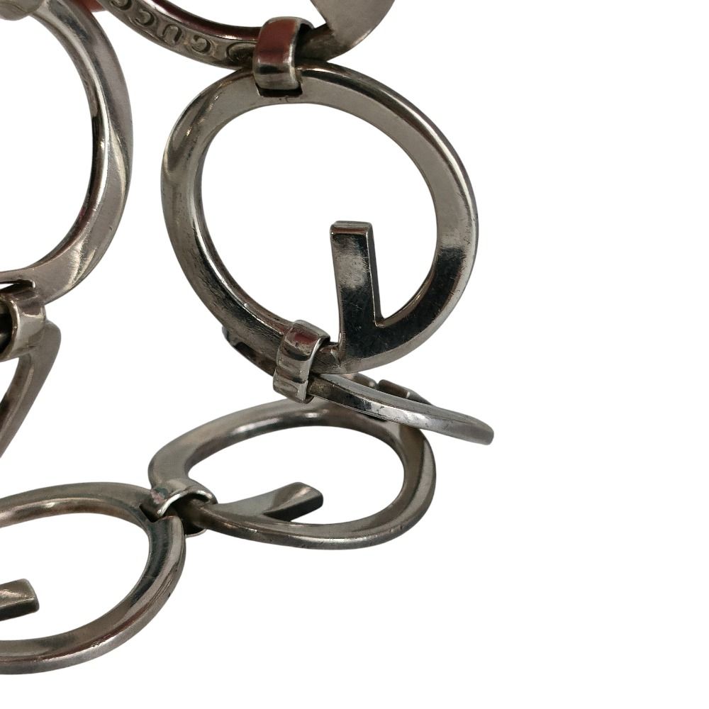 Gucci 925 Logo Wide Bracelet Bangle Silver — view 6