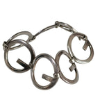 Gucci 925 Logo Wide Bracelet Bangle Silver