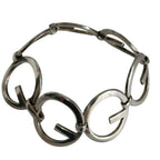 Gucci 925 Logo Wide Bracelet Bangle Silver — view 2
