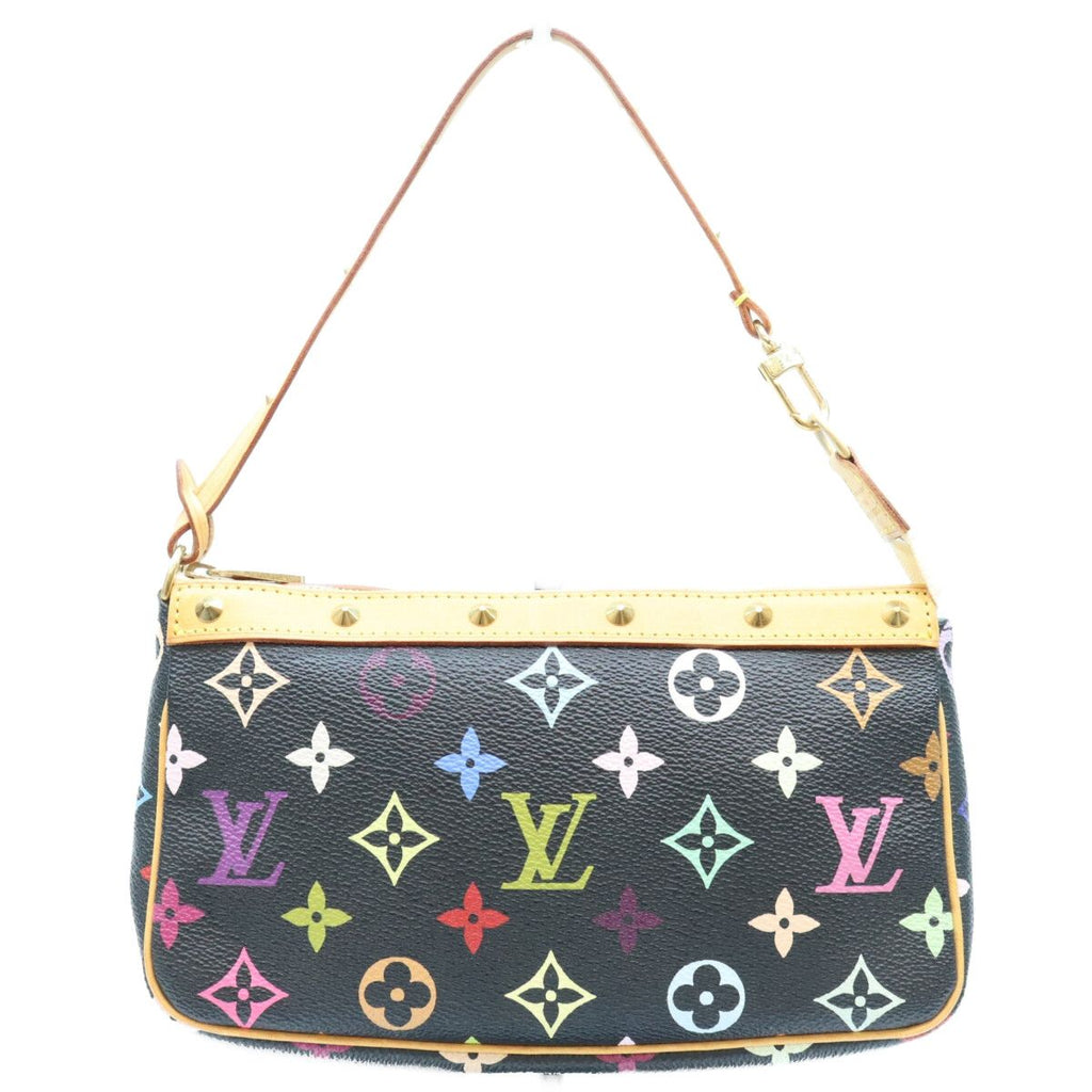 Louis Vuitton Monogram Multicolor Noir Pochette Soir Handbag — view 3