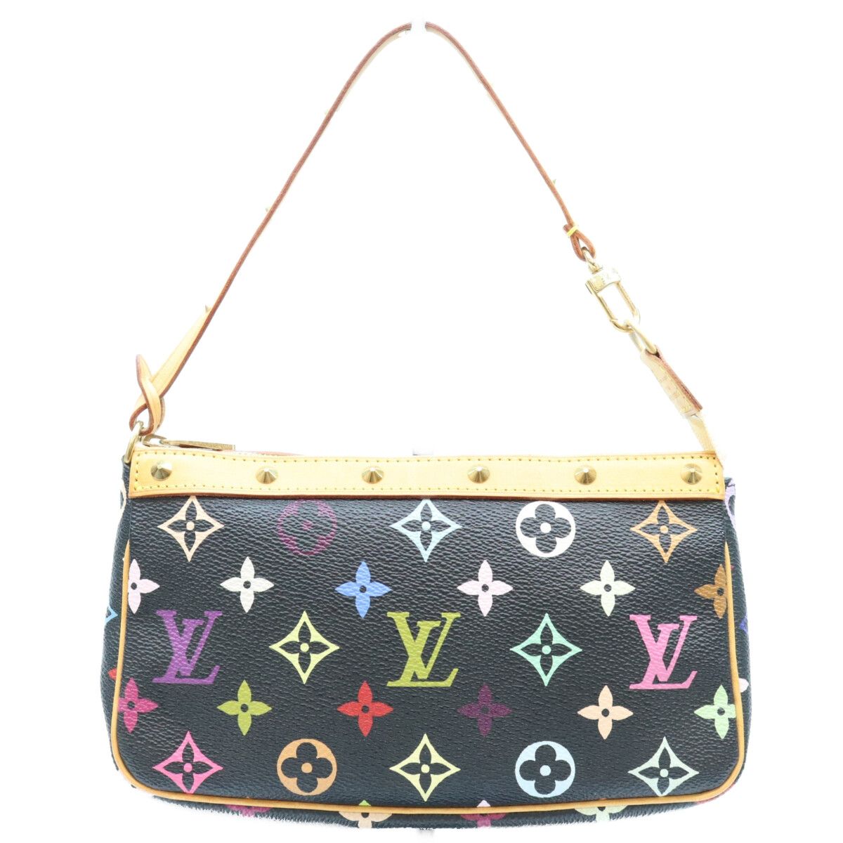 Louis Vuitton Monogram Multicolor Noir Pochette Soir Handbag — view 3