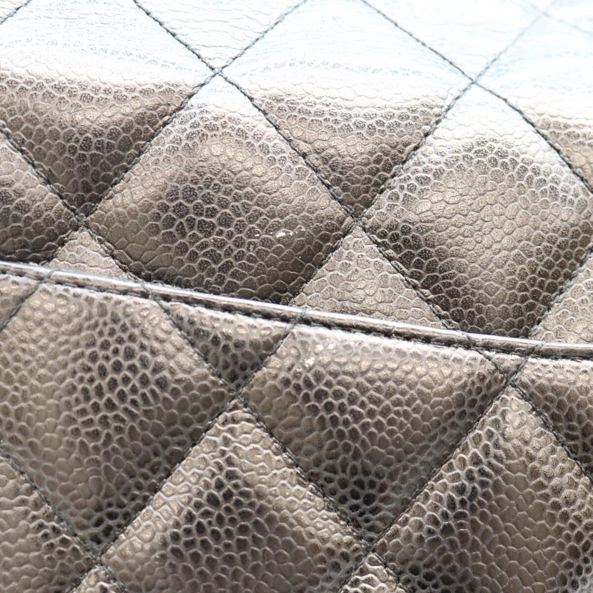 Chanel Black Caviar Single Maxi Quilted 30 Shoulder Bag — view 7