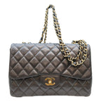 Chanel Black Caviar Single Maxi Quilted 30 Shoulder Bag