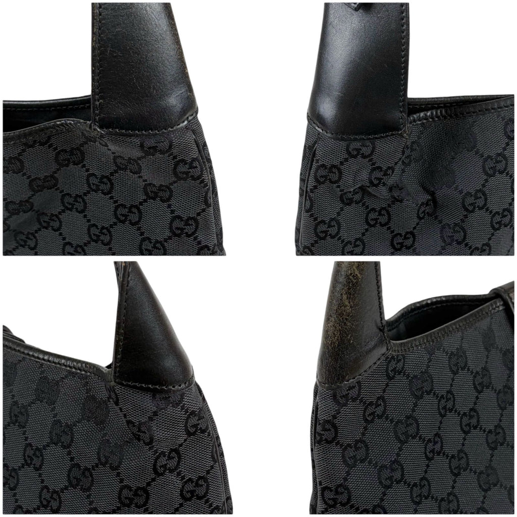 Gucci Jackie Hobo GG Canvas Black Line Shoulder Bag — view 4