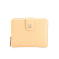 Chanel Compact Wallet Beige