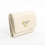 Prada Compact Wallet Saffiano Triangle — view 2