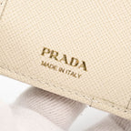Prada Compact Wallet Saffiano Triangle — view 7
