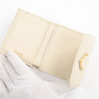 Prada Compact Wallet Saffiano Triangle — view 4