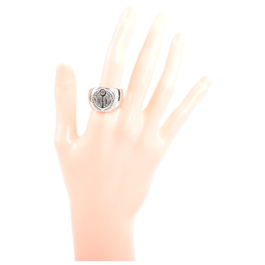 Hermes Ring Anchor Silver — view 7