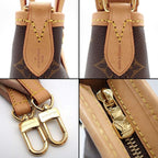 Louis Vuitton Shoulder Bag Neverfull BB Brown Beige Monogram Canvas Vachetta — view 7
