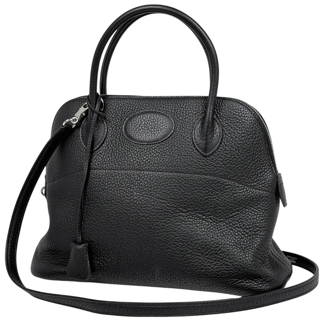 Hermes Bolide 31 2-Way Togo Black Handbag