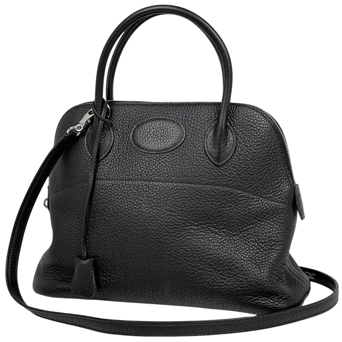 Hermes Bolide 31 2-Way Togo Black Handbag