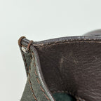 Loewe Anagram Shoulder Bag Suede Green Brown — view 5