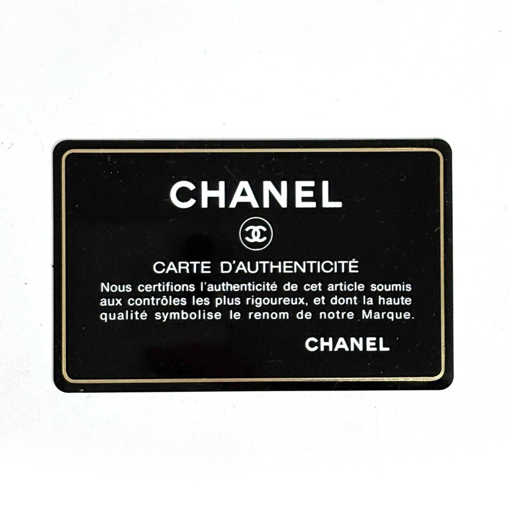 Chanel CC Logo Chain Tote Bag Quilted Caviar Leather Black — view 8