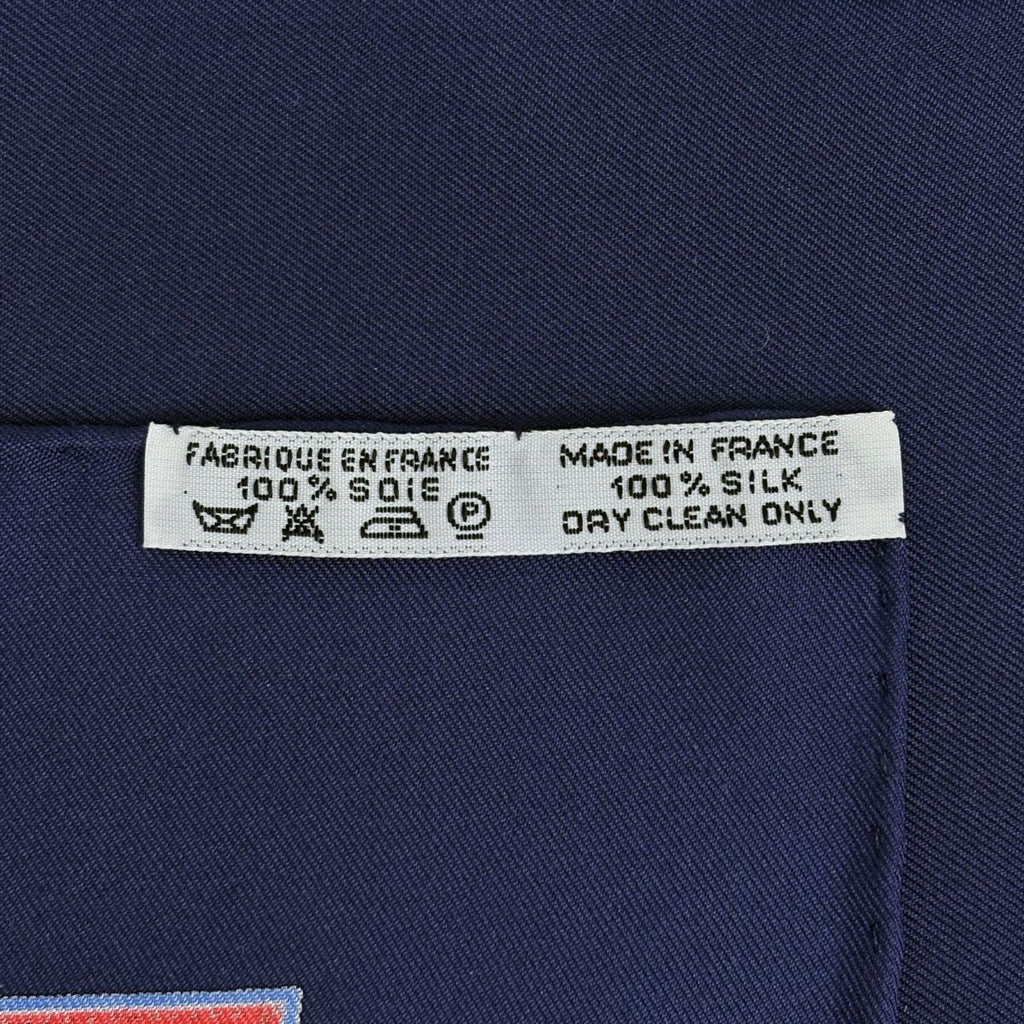 Hermes Carre 90 Grande Tenue Horse Formal Wear Scarf Silk Blue Multicolor — view 2