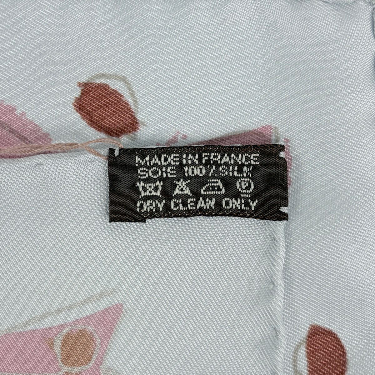 Hermes Carre 90 Fairytales Fairy Tale Scarf Silk Light Blue Multicolor — view 2