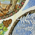 Hermes Carre 90 les Quatre Saisons Four Seasons Scarf Silk Yellow Multicolor — view 3