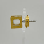 Hermes Curjud Ash Cube Earrings Gold Plated Beige — view 2