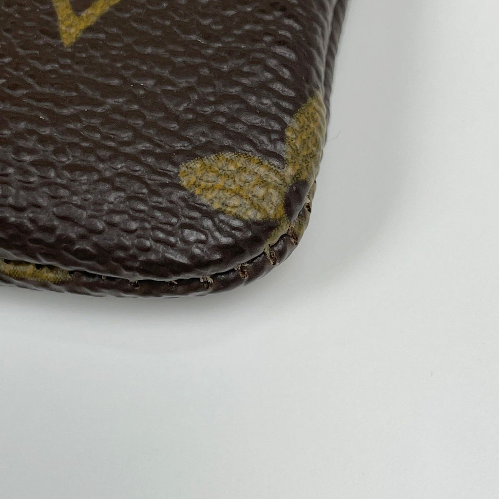 Louis Vuitton Pochette Cles Coin Purse Key Ring Monogram Brown — view 3