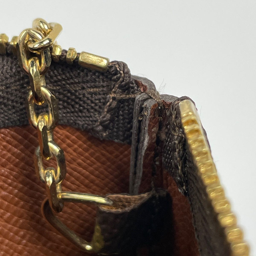Louis Vuitton Pochette Cles Coin Purse Key Ring Monogram Brown — view 4
