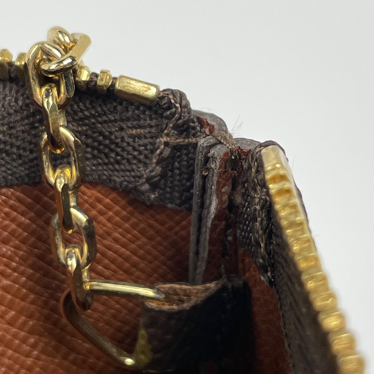 Louis Vuitton Pochette Cles Coin Purse Key Ring Monogram Brown — view 4