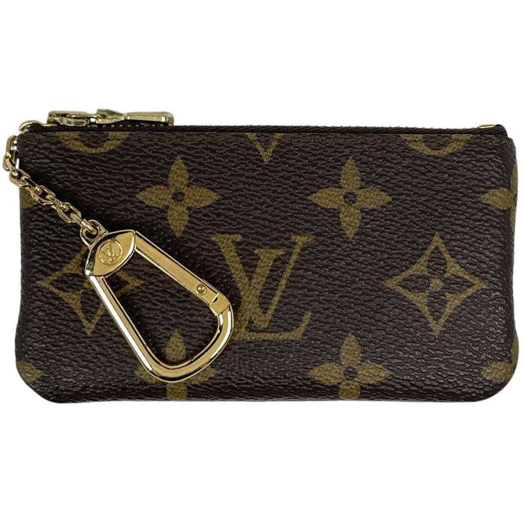 Louis Vuitton Pochette Cles Coin Purse Key Ring Monogram Brown