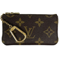 Louis Vuitton Pochette Cles Coin Purse Key Ring Monogram Brown